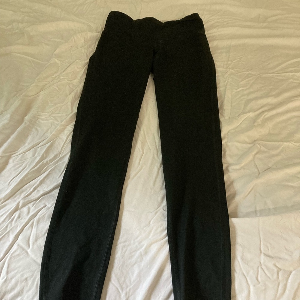 Plain, black, simple leggings